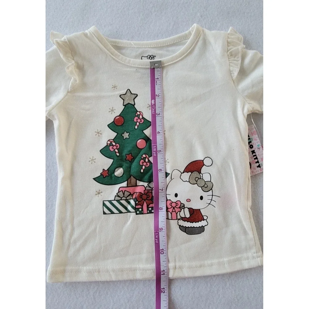 HELLO KITTY INFANT 2 PIECE SHIRT AND PANT CHRISTMAS SET Size 18 And 24‎ Months